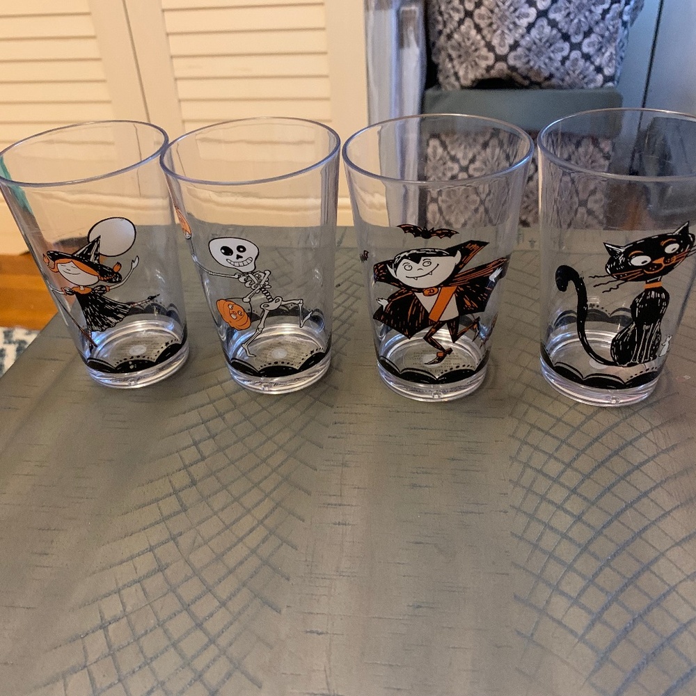 Pottery Barn Kids plastic Halloween tumblers - set of 4